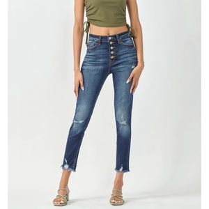 NWOT 🦋 KanCan Karlee Ultra High Rise Ankle Skinny Jeans Size 1/24